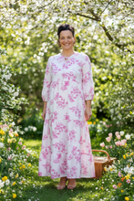 Cassie Tiered Boho Style Dress-Pink Toile
