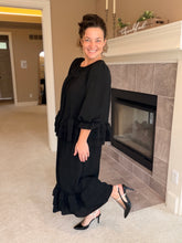 Kimmy Ruffle Skirt (Regular & Plus)-Black