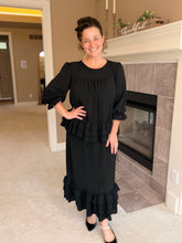 Kimmy Ruffle Skirt (Regular & Plus)-Black