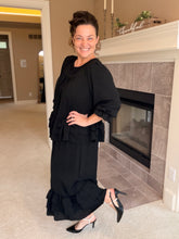 Kimmy Ruffle Skirt (Regular & Plus)-Black