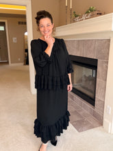 Kimmy Ruffle Skirt (Regular & Plus)-Black