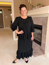Kimmy Ruffle Skirt (Regular & Plus)-Black