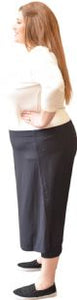 Black Swim Skirt/Exercise Skirt with Leggings