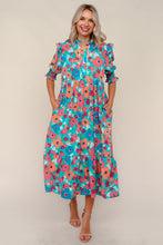 Juliet Teal & Floral Dress