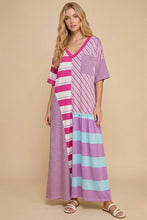 Purple Multi-Print T-Shirt Dress