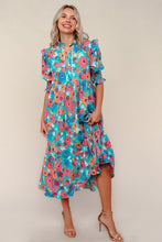 Juliet Teal & Floral Dress