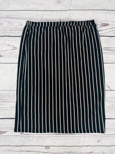 Laura Black Stripe Pencil Style Skirt-(Regular & Plus)