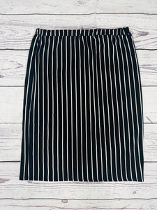 Laura Black Stripe Pencil Style Skirt-(Regular & Plus)