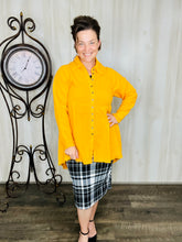 Laura Plaid Pencil Skirt Textured-(Regular & Plus)