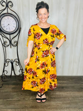 Tiffany Mustard & Floral Dress