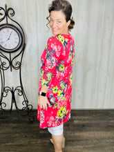 Coral & Floral Tunic