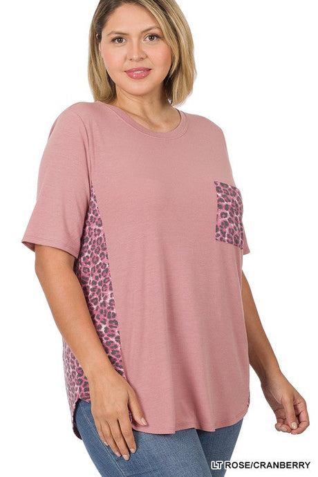 Leopard & Spring Everyday Top- Rose