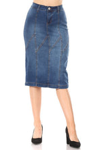 Georgia Vertical Jean Skirt