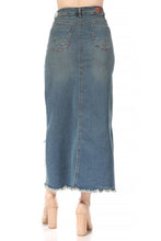 Diana Vintage Wash Long Jean Skirt