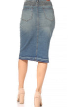 Teresa Ribbed Jean Skirt-Vintage Wash-Only size XS left in stock