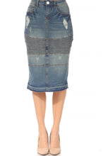 Veronica Vintage Wash Jean Skirt