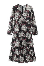 Shirley Floral Tiered Pleated Dress