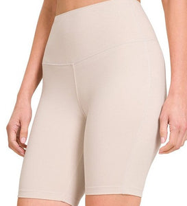 Brushed Coverage Shorts-Bone