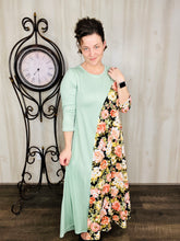 Twist Of Style Dress- Floral & Sage