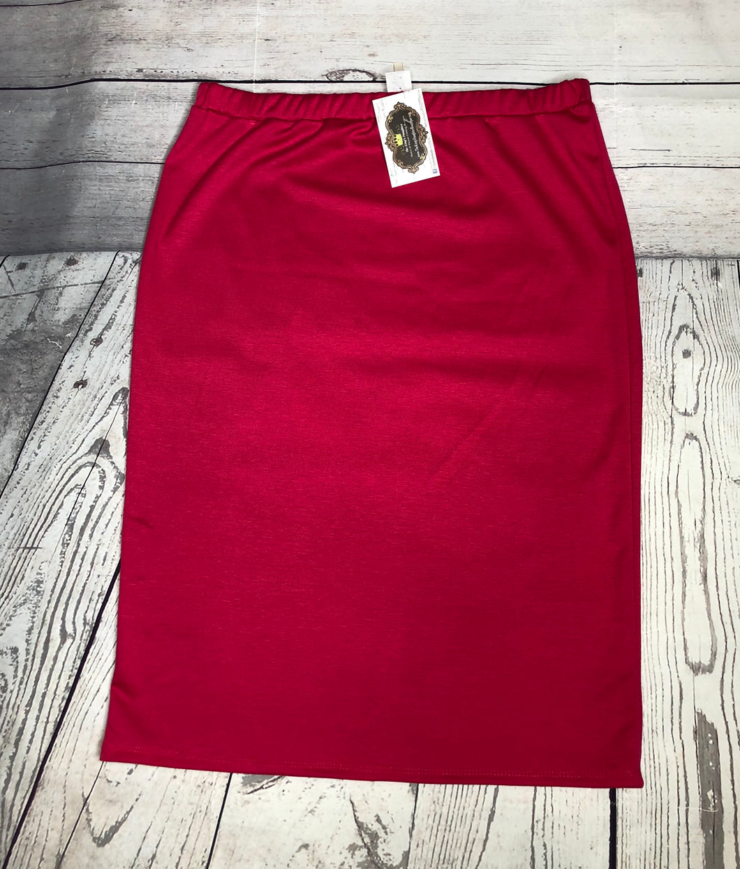 Laura Hot Pink Pencil Style Skirt
