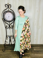 Twist Of Style Dress- Floral & Sage