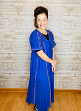 Royal Blue Boho Dress