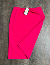 Laura Hot Pink Colored Pencil Style Skirt-Textured
