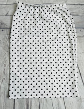 Laura White Polka Dot Pencil Style Skirt-(Regular & Plus)