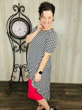 Houndstooth High-Low Tunic