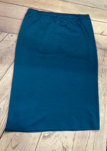 Laura Blue-Teal Pencil Style Skirt