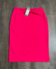 Laura Hot Pink Pencil Style Skirt-Textured (PLUS)