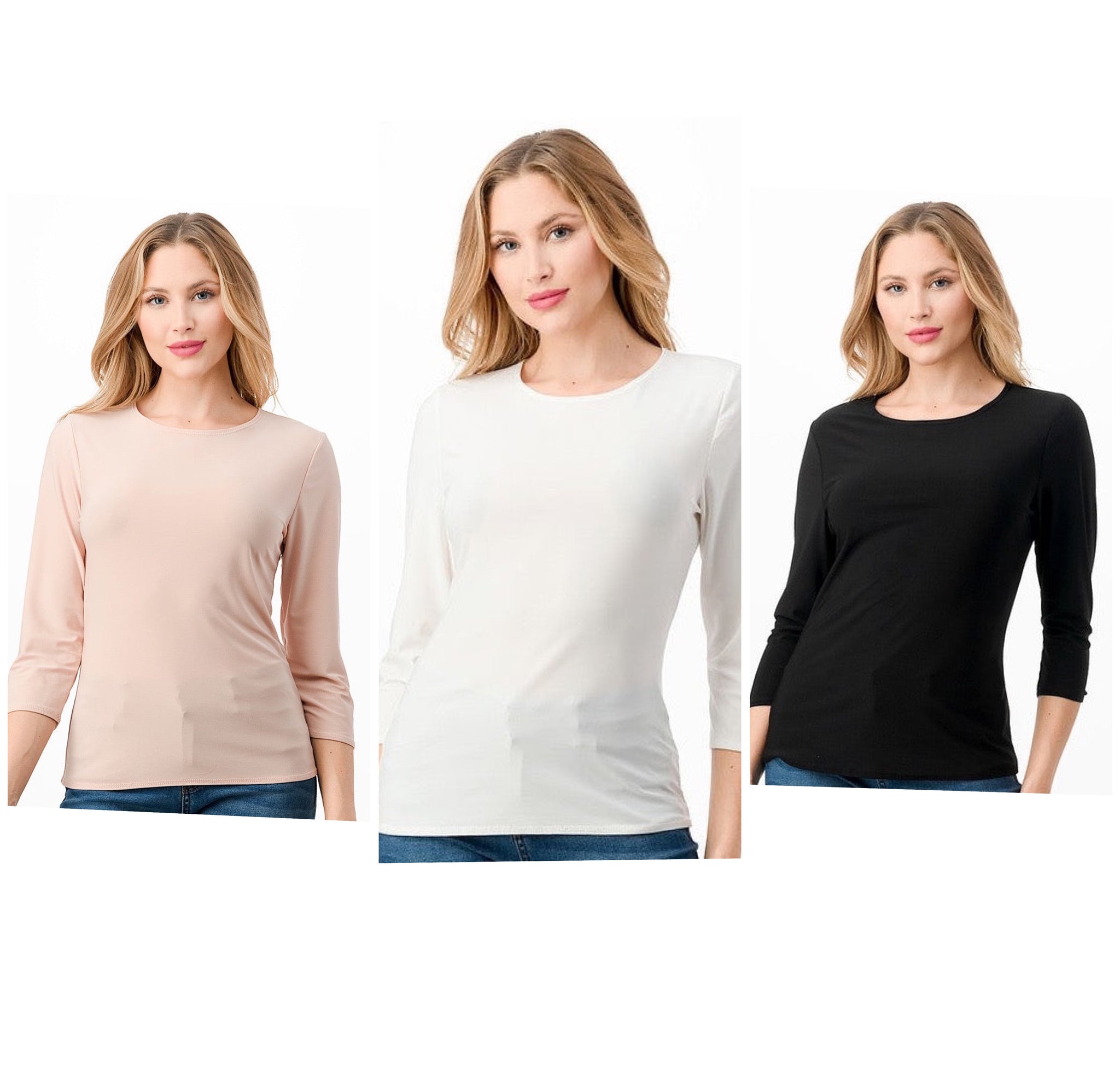 Andrea Layering Top-3/4 Sleeves – The King's Daughter Boutique
