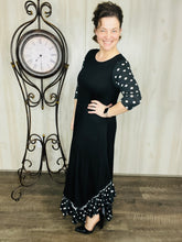 Michella Polka Dot & Black Dress