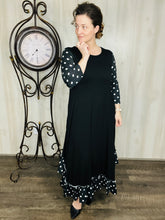 Michella Polka Dot & Black Dress
